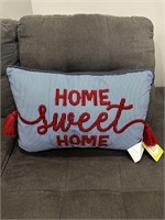 $18 Members Mark 22x14in Red Blue Throw Pillow