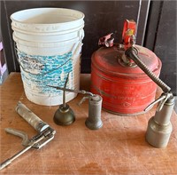 Vintage Oil Cans, Heavy Duty Tow Chain +