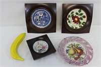 Vintage Quartet of Decorative Plates