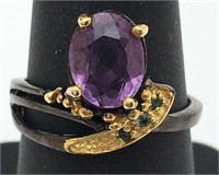 Sterling Silver Amethyst Ring