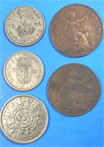 Great Britain Coin Lot (5 pcs)