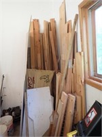 Pile Of Misc. Lumber In NW Corner Of Garage -