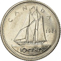 Canada 10 cents, 1984