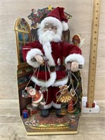 18 inch Santa figure with marionettes