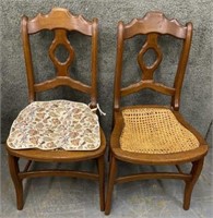 Vintage Cane Bottom Chairs