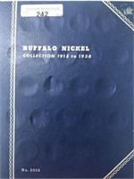 Whitman Buffalo Nickel Album with 17 coins