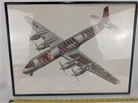 Vintage Douglas DC-7C Print NO SHIPPING
