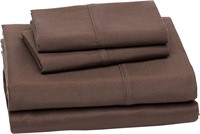 $17  Full Sheet Set  Microfiber  Chocolate