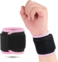 Wrist Brace Compression Strap  One Size (Pink)