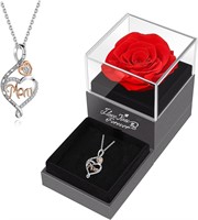 $28  Gifts for Mom: Preserved Red Rose Flowers