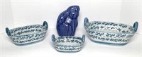 Blue & White Ceramic Nesting Baskets