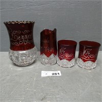 Red Ruby Flash Souvenir Glassware