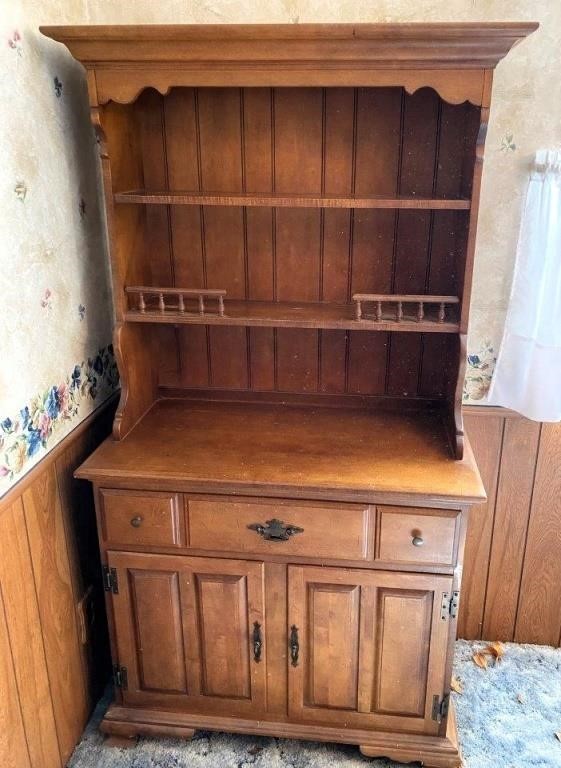 36" x68" Maple hutch - good condition