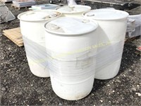 (4) POLY BARRELS