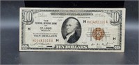 1929 $10 National Currency St. Louis Missouri Note
