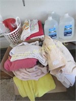 many towels shop rags bottled water