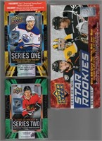 3 Count of Upper Deck Hockey Boxes: (1) 2023-'24 S