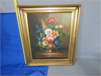 Floral Oil On Canvas