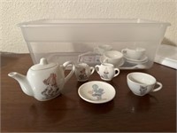 Precious moments miniature tea set