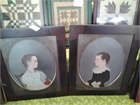 Pair of Virginia Ellsworth framed pictures