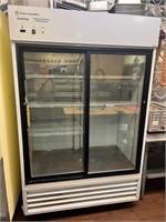 Fisher Double Glass Door Cooler