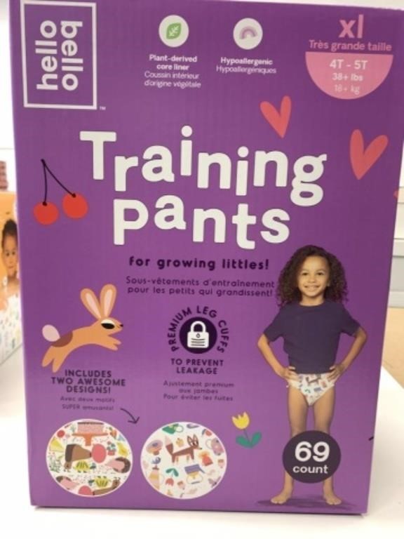 69-Pk 4T-5T Hello Bello Training Pants