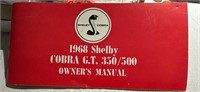 1968 Shelby Cobra Owners Manual