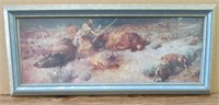 Small Buffalo Hunt Scene Picture