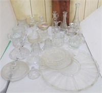 Large Group of Misc Crystal Glassware
