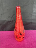 MCM Murano? red art glass, black dots