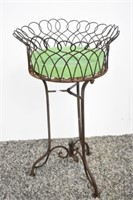 VICTORIAN WIRE PLANT STAND - 28"H