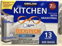 Signature Kitchen Trash Bags With Drawstring