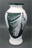 Fenton/Kelsey Murphy Sand Carved Pinecone Vase