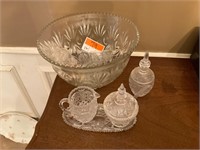 Punch Bowl, Cups & More