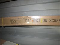 100" PROJECTION SCREEN -- POWER ELECTRIC