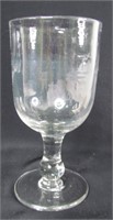 Early Pressed Glass Goblet "St. Johns" CAD