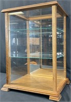 Oak & Glass Tabletop Display Cabinet