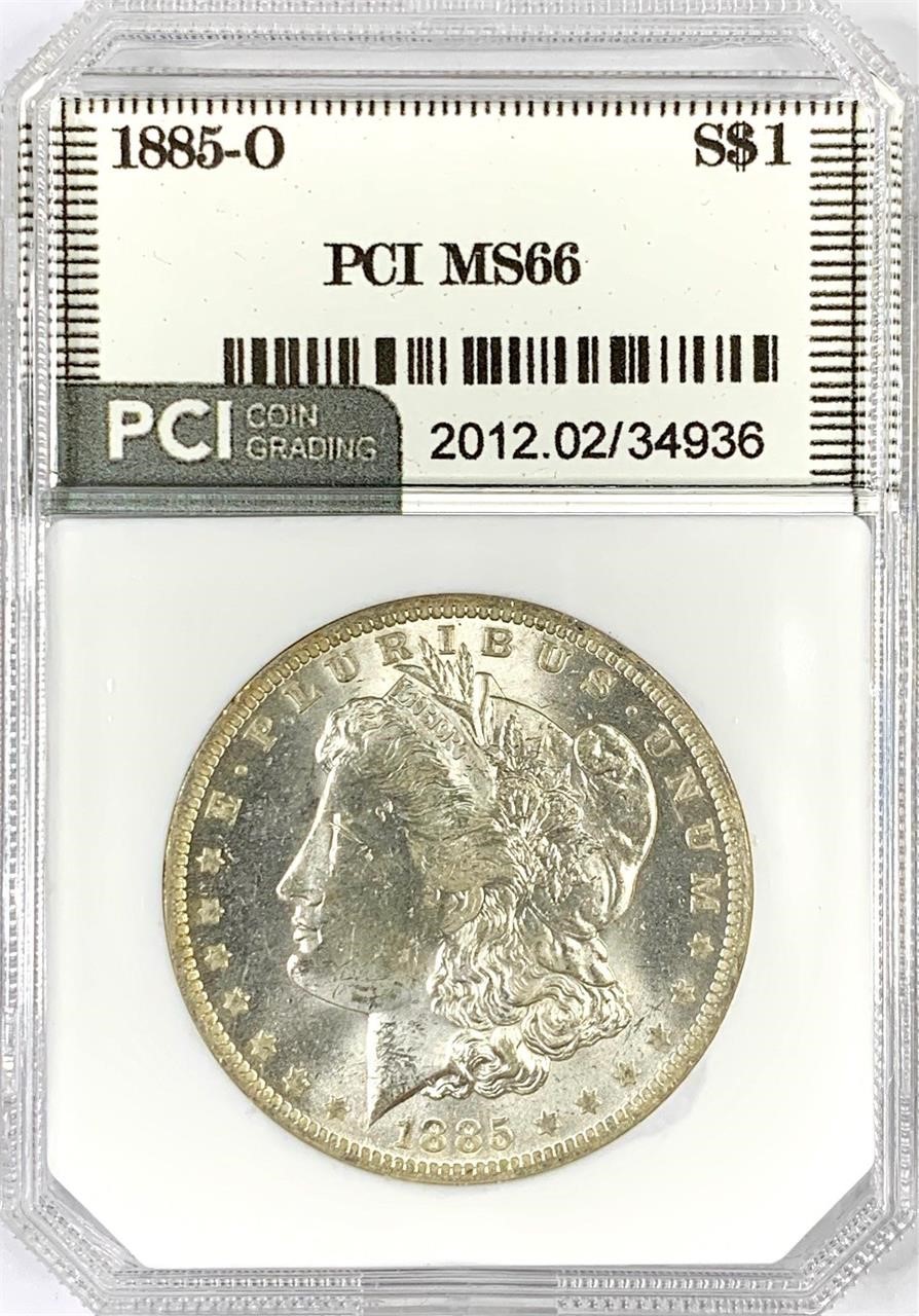 1885-O Morgan Silver Dollar MS-66