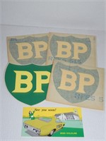 Lot of BP British Petroleum Decals & Postcards