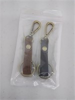 New Wisdompro 2 set Genuine leather key rings