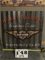 Metal Harley Davidson sign 34X32