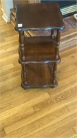 Wooden End table 12x12x24