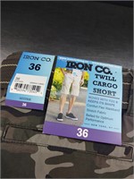 NWT Men's Cargo Shorts- 36