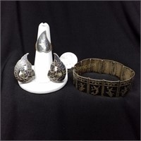 Made in Siam (Thailand) Silver Jewelry Pieces
