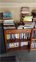 Neat Bookshelf with VHS & Books