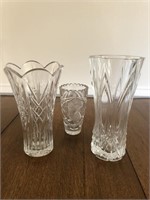 Vintage Cut Crystal Vases