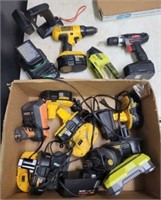 GROUP OF ASSORTED BATTERY OPERATED TOOLS