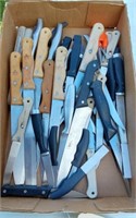 KITCHEN KNIFE LOT- 
CONTENTS OF BOX- 
SOME VERY