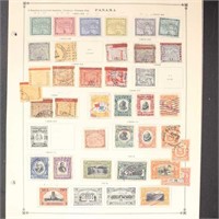 Panama Stamps on Scott pages 1880s-1950s, Used and