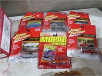 COLLECTION OF JOHNNY LIGHTENING VIN. CARS NIP